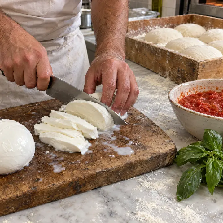 Fior di latte tagliato a mano
