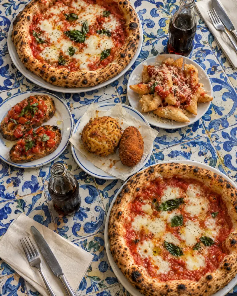 Il Menù Spaccanapoli per due: pizze, angioletti, bruschette, supplì e frittatina